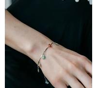 The Colourful Aura Women's Colourful Rainbow Sun Flower Charm Indie Boho Daisy Beaded Dangly Bracelet in Silver | Size: 7.5 inches The Colourful Aura Silver 7.5 inches