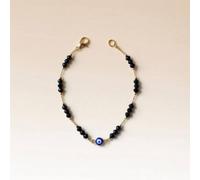 The Colourful Aura Women's Evil Eye Black Beads Indian Mangalsutra Protection Nazaria Bracelet