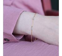 Gold plated Silver Thread Minimalistic Bracelet The Colourful Aura Silver 8