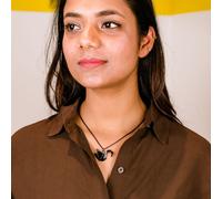 The Colourful Aura Women's Large Paper Cranes Swan Origami Pigeon Bird Animal Pendant Necklace in Black The Colourful Aura Black One Size