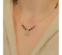 The Colourful Aura Women's Mangalsutra Four Heart Magnet Foldable Zircon Necklace in Gold The Colourful Aura Gold One Size