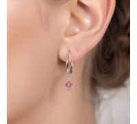 The Colourful Aura Women's Pure Silver Bali Asian Tiny Lightweight Dainty Hoop Earring