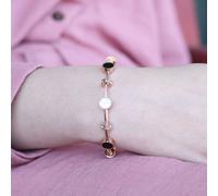 Roman Dual Colour Roman Charm Bracelet Bangle The Colourful Aura Gold One Size
