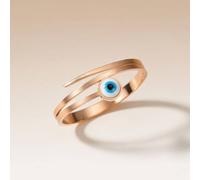 Round Evil Eye 18ct Plated Gold Multilayer Turkish Antique Armlet Bangle The Colourful Aura Gold One Size
