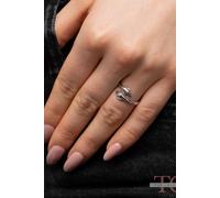 The Colourful Aura Women's Silver/Gold Love Hugging Hand Couple Stackable Adjustable Love Ring in Silver The Colourful Aura Silver One Size