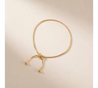 The Colourful Aura Women's Stainless Steel Bow Knot Sliding Snake Chain Adjustable Anklet Bracelet in Silver