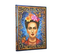 The Colourful Portrait (Viva Frida) Ultra Lined Hardcover Journal (Elastic Band Closure)