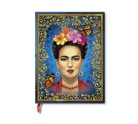 The Colourful Portrait (Vida Frida) Ultra Unlined Hardcover Journal (Elastic Band Closure)