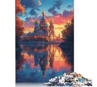 The Colourful Taj Mahal 500 Piece Jigsaw Puzzle Family Fun Jigsaws for Adults And Challenging Game,stress Relief Games And Unique Gifts 500pcs (52x38cm)