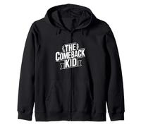 The Comeback Kid Inspirational Motivational Zip Hoodie