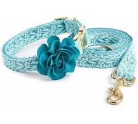 The Comfort Dog Collars,Dog Wedding Collar and Leash Set Cotton Dog Collar Fancy Pet Collar Fashion Large Dog Collar with Bow and Metal Buckle Adjustable Medium Dog Collar for Holiday Birthday Party O