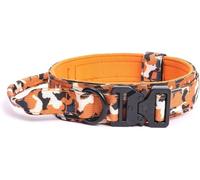 The Comfort Dog Collars,Nylon Tactical Dog Collar With Handle Heavy Duty Dog Collar With Metal Buckle Easy Control For Medium And Large Dogs(Orange,M)