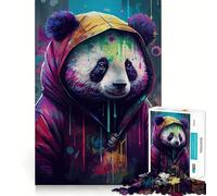 The Comfortable Panda 1000 Piece Jigsaws for Teenagers Puzzle Strong Logic Toy Relaxed Mind Clear Edge Bday Surprise (38x52cm)