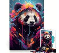 The Comfortable Panda Jigsaw Puzzles for Teenagers 1000 Pieces Logic Game Home Pastime Precise Cut Festival Gift (38x26cm)