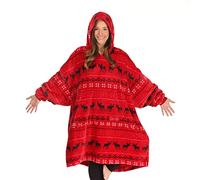 THE COMFY DREAM | Oversized Light Microfiber Wearable Blanket, One Size Fits All, Shark Tank (Moose)