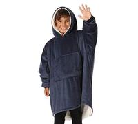 THE COMFY Original Jr for Kids | Oversized Sherpa Fleece Wearable Blanket with Hood & Pocket | Seen on Shark Tank