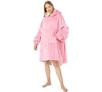 THE COMFY Original | Oversized Microfiber & Sherpa Wearable Blanket, Seen On Shark Tank, One Size Fits All Pink