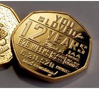 The Commemorative Coin Company 12th Birthday 24ct Gold Commemorative. Gift/Present. 12 Years Old Son/Daughter/Grandson/Granddaughter