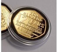 The Commemorative Coin Company 12th Birthday 24ct Gold Commemorative in Capsule. Gift/Present. 12 Years Old Son/Daughter/Grandson/Granddaughter