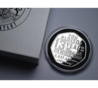 13th Birthday Silver Commemorative in Capsule and Gift/Presentation Box. 13 Years 'But Who's Counting' Gift/Present Congratulations/Party/Ideas Celebrating 13 Thirteen