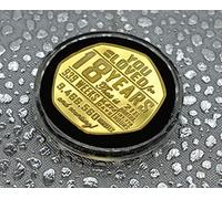 The Commemorative Coin Company 18th Birthday 24ct Gold Commemorative in Capsule. Gift/Present Congratulations/Party/Celebration/Ideas. Celebrating 18 Years
