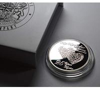 The Commemorative Coin Company 25th SILVER WEDDING ANNIVERSARY .999 Silver Commemorative in Capsule and Gift Box. Gift/Present/Favour, 25 Years.