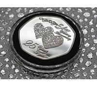 THE COMMEMORATIVE COIN COMPANY LTD The Commemorative Coin Company 25th SILVER WEDDING ANNIVERSARY Fine Silver Commemorative in capsule. Gift/Present. 25 Years Together