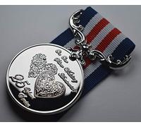 The Commemorative Coin Company 25th Silver Wedding Anniversary Medal for Long/Distinguished Service and Bravery in the Field. Gift/Present Husband/Wife/Partner