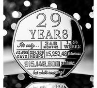 The Commemorative Coin Company 29th Birthday Silver Commemorative. Gift/Present/Son/Daughter/Party. 29 Twenty Nine Years