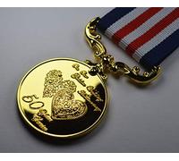The Commemorative Coin Company 50th Golden Wedding Anniversary Medal for Long/Distinguished Service and Bravery in the Field. Gift/Present Husband/Wife/Partner, Gold