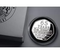 The Commemorative Coin Company 65th Birthday .999 Silver Commemorative in Capsule and Gift Box. Unique Gift/Present. 65 Years 'But Who's Counting