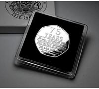 The Commemorative Coin Company 75th Birthday Silver Commemorative in Capsule and Gift/Presentation Case. 75 Years 'But Who's Counting' Gift/Present. Celebrating 75 Seventy Years. Grandad/Grandma