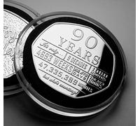 The Commemorative Coin Company 90th Birthday Silver Commemorative in Capsule. 90 Years 'But Who's Counting' Gift/Present. Celebrating 90 Ninety Years. Grandad/Grandma