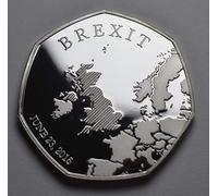 The Commemorative Coin Company BREXIT Silver Commemorative. United Kingdom European Union Referendum UK EU Politics 31st January 2020