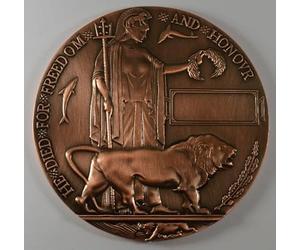 The Commemorative Coin Company Bronze World War 1 Memorial/Death Plaque 'Dead Man's Penny' WW1 82mm Remembrance