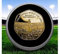 The Commemorative Coin Company ENGLAND Football World Cup CHAMPIONS 1966 24ct Gold Commemorative in Capsule. Bobby Moore