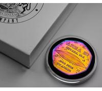 The Commemorative Coin Company Extremely Rare .999 TITANIUM Alien Artefact. Area 51. Gift Box. Iridescent/Space/UFO