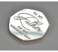 The Commemorative Coin Company FATHER OF THE BRIDE Fine Silver WEDDING DAY Commemorative. Wedding Gift/Present/Favour. Thank You Father/Dad