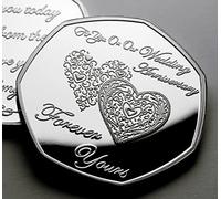 The Commemorative Coin Company For You On Our WEDDING ANNIVERSARY .999 Silver Commemorative. Forever Yours. Husband/Wife. Gift/Present