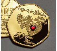 The Commemorative Coin Company For You On Your 50th GOLDEN WEDDING ANNIVERSARY Commemorative. Gift/Present/Friends. Gem