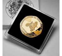 The Commemorative Coin Company HAPPY RETIREMENT 24ct Gold Commemorative in Gift Case. GREAT ESCAPE Retirement Gift/Present/Work/Boss/Colleague