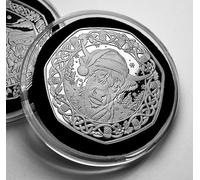 The Commemorative Coin Company HIGHLAND COO Silver Commemorative in Capsule. Highland Cattle Merry Christmas/Xmas Cow/Scotland