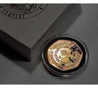 The Commemorative Coin Company Official Flat Earther/Earth 24ct Gold Commemorative in Gift Box. Membership Coin. 5 Million Global Members! Gift/Present