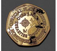 The Commemorative Coin Company Official Flat Earther/Earth 24ct Gold Commemorative. Membership Coin. 5 Million Global Members! Gift/Present