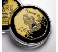 The Commemorative Coin Company ON OUR 15th CRYSTAL WEDDING ANNIVERSARY Gold Commemorative. Capsule. GEM. Gift/Present Husband/Wife/Partner/Couple. 15 Years of Marriage Fifteen.