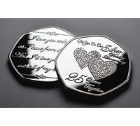 The Commemorative Coin Company On Our 25th SILVER WEDDING ANNIVERSARY Commemorative. Gift/Present Husband/Wife. 50 Years Together. Love/Celebration/Marriage