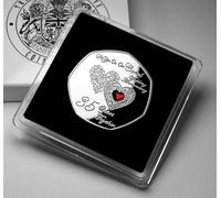 The Commemorative Coin Company ON OUR 35th CORAL WEDDING ANNIVERSARY Silver Commemorative in Gift Case. Gemstone. 35 Years Together Partner/Husband/Wife Present/Token/Love/Gift