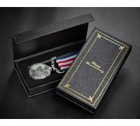 The Commemorative Coin Company On OUR 45th Sapphire WEDDING ANNIVERSARY Long Service/Bravery Medal. Silver. Gift Box. Present For Partner/Husband/Wife 45 Years of Marriage