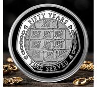 The Commemorative Coin Company ON OUR 50th GOLDEN WEDDING ANNIVERSARY Silver Commemorative in Capsule. Partner in Crime! Gift/Present/Husband/Wife. Fifty 50 Years Together