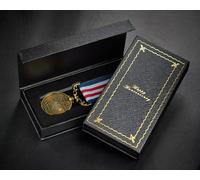 The Commemorative Coin Company On OUR 55th Emerald WEDDING ANNIVERSARY Long Service/Bravery Medal. Gold. Gift Box. Present For Partner/Husband/Wife 55 Years of Marriage